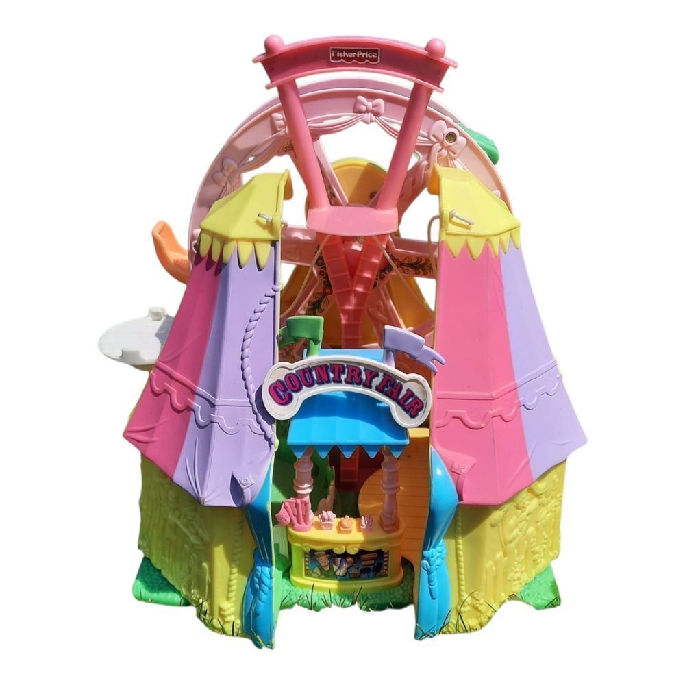 Fisher-Price Pink and Yellow Action Figures Playset